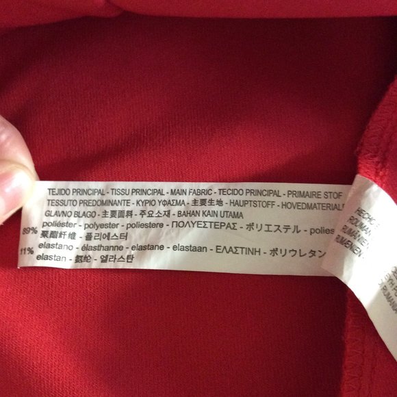 Zara low cut fitted mini red dress (XS) - Picture 7 of 9